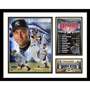  Derek Jeter New York Yankees  Captains  Framed Milestone 