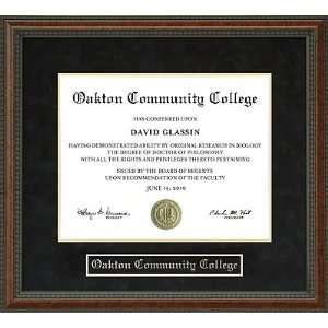  Oakton Community College Diploma Frame
