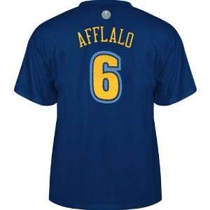 Denver Nuggets Arron Afflalo #6 Name & Number T Shirt (Navy)  