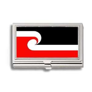  Maori New Zealand Flag Business Card Holder Metal Case 