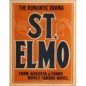  Poster St. Elmo the romantic drama  from Augusta J. Evans 