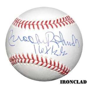   Robinson Signed Ball w/ 16x Gold Glove Insc.   Autographed Baseballs