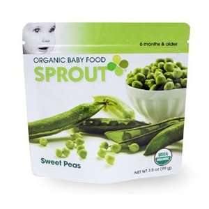 Sprout Organic Baby Food, Sweet Peas (Stage 1), 3.5 oz. pouch (Pack of 