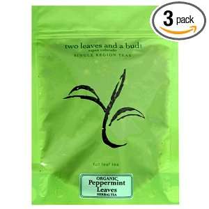 Two Leaves and a Bud Organic Peppermint Herbal Tea, Loose, 4 Ounce 