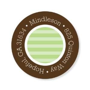  Baby Bands Green Round Labels