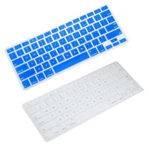   Case Skin for Apple MacBook 2G Air/Pro (White / Blue) Electronics