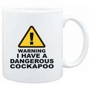    Mug White  WARNING  DANGEROUS Cockapoo  Dogs