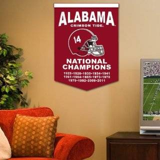 NCAA Alabama Crimson Tide 2011 BCS National Champions Crimson 18 x 24 