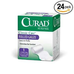  Curad Rolled Gauze, 2 Inches X 4.1 Yards (Pack of 24 
