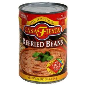  Casa Fiesta, Bean Refried, 16 OZ (Pack of 12) Health 