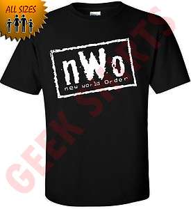 New World Order Logo T SHIRT nWo shirt YOUTH ADULT tee YL 5X WCW 