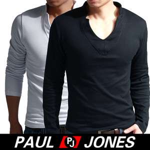 Brand new mens Sexy V neck muscle slim fit T shirt basic Tees Tops 