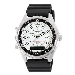   Resin Strap Watch Casio Mens Stainless/Black Classic Diver Watch