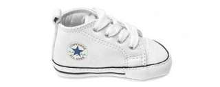 Converse First Star White Leather All Sizes Crib Shoes  