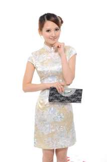 Chinese Cheongsam Qipao Evening Dress 100% Cotton 27693  