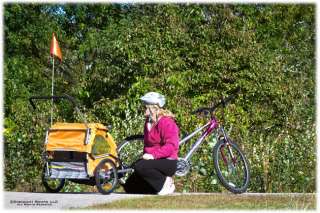 KIDS BIKE TRAILER STROLLER COMBO BABY CHILDREN TODDLER BICYCLE (Bike 