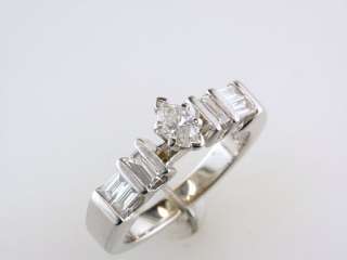 Genuine High Quality Diamond 1.25ct 14K White Gold Engagement Wedding 