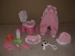 Fisher Price Little Mommy Gotta Go Potty Chair Toilet Toddler Doll 