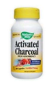 Natures Way Activated Charcoal Internal Cleanse 100 Cap  