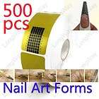 500 X Nail Art Forms Acrylic UV GEL Tip Extension Tool