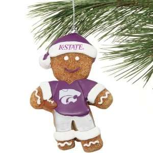  Kansas State Wildcats Gingerbread Football Player Ornament 