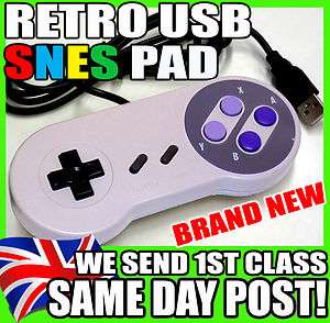 USB PC Retro Gaming Controller Joypad Snes Style Pad  