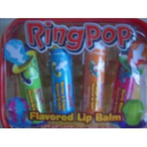 Ring Pop Flavored Lip Balm (4 in Zippered Case)