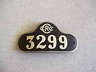 rare pre 1920 crc hat badge 3299 chicago railroad expedited