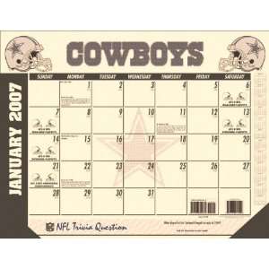  Dallas Cowboys 22x17 Desk Calendar 2007