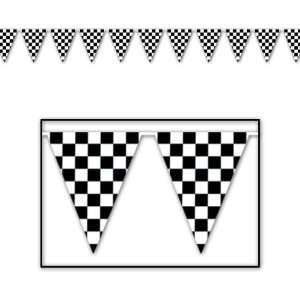  Checkered Outdoor Pennant Banner Case Pack 24
