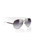 gucci dark ruthenium logo stripe aviator sunglasses