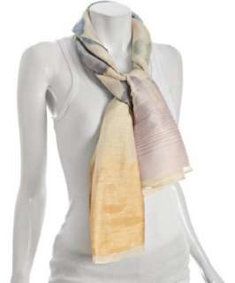 Diane Von Furstenberg lilac spotted linen silk scarf   up to 