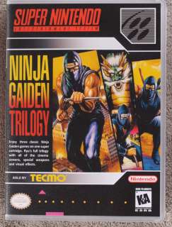 SNES Ninja Gaiden Trilogy New Game Case *NO GAME*  