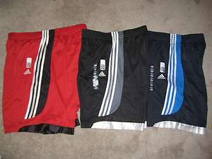 Mens Adidas NWT Long Basketball Athletic Shorts M L XL 2XL Red Navy 