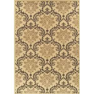  Large Area Rugs Persian Damask Repeat Beige Mix 8x11 