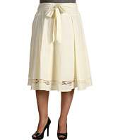 Jones New York Collection Plus   Plus Seamed Skirt With Embroidery