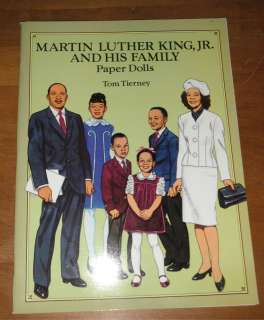   Tierney Martin Luther King Jr. & Family Paper Dolls Book Never Used