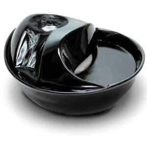  Ceramic Fountain   Raindrop Style in Black