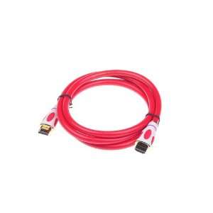  Red 19 Pin Type A Male to Male HDMI Connector HDTV 