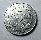 1933 CANADA NICKEL 5 CENT COIN KEY DATE ONLY 2 MILLION DEPRESSION ERA