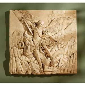 21 St. Michael Archangel Satan Sculpture Statue Wall Decor Inspired 