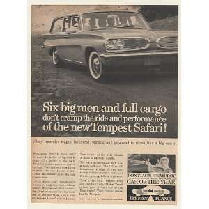  1961 Pontiac Tempest Safari Station Wagon 6 Big Men Print 