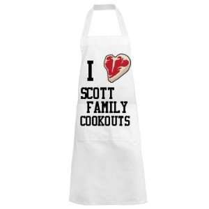  I Love Family Cookouts Custom Promotional Apron