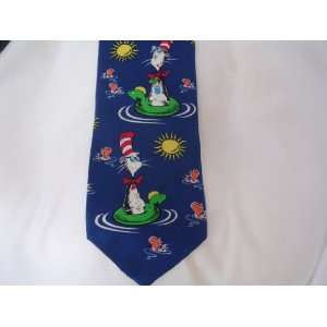   Mens Tie Cat in the Hat Blue Character Collectible 