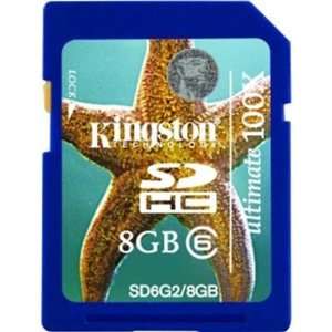  Quality 8GB SDHC Class 6 Flash Card By Kingston