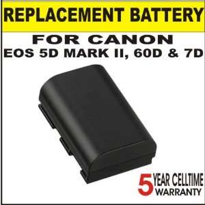  Replacement Battery for Canon LP E6 7.2V 1800 mAH, Fits Canon EOS 5D 
