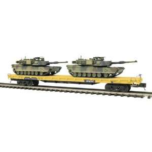  O 60 Flat w/2 M1A Abrams Tanks TTX Toys & Games