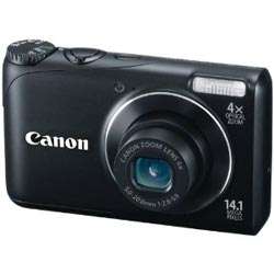 CANON POWERSHOT 14.1MP BLACK DIGITAL CAMERA WITH 4X OPTICAL ZOOM A2200 
