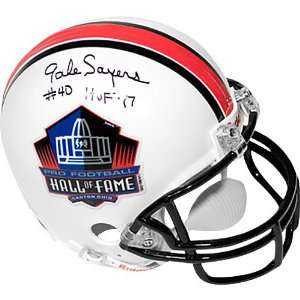  Pro Football Hall of Fame Gale Sayers Signed Mini Helmet 