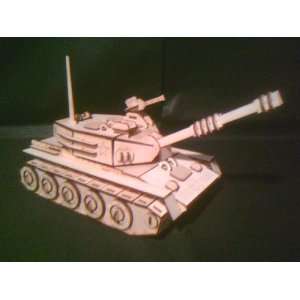  Wooden Puzzle Toy Military Tank Toys & Games